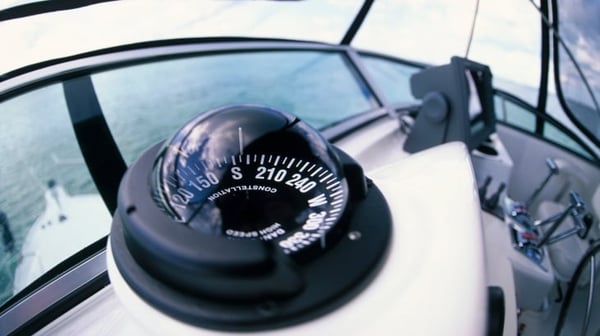 A ship's compass