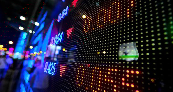 Stock market graphic